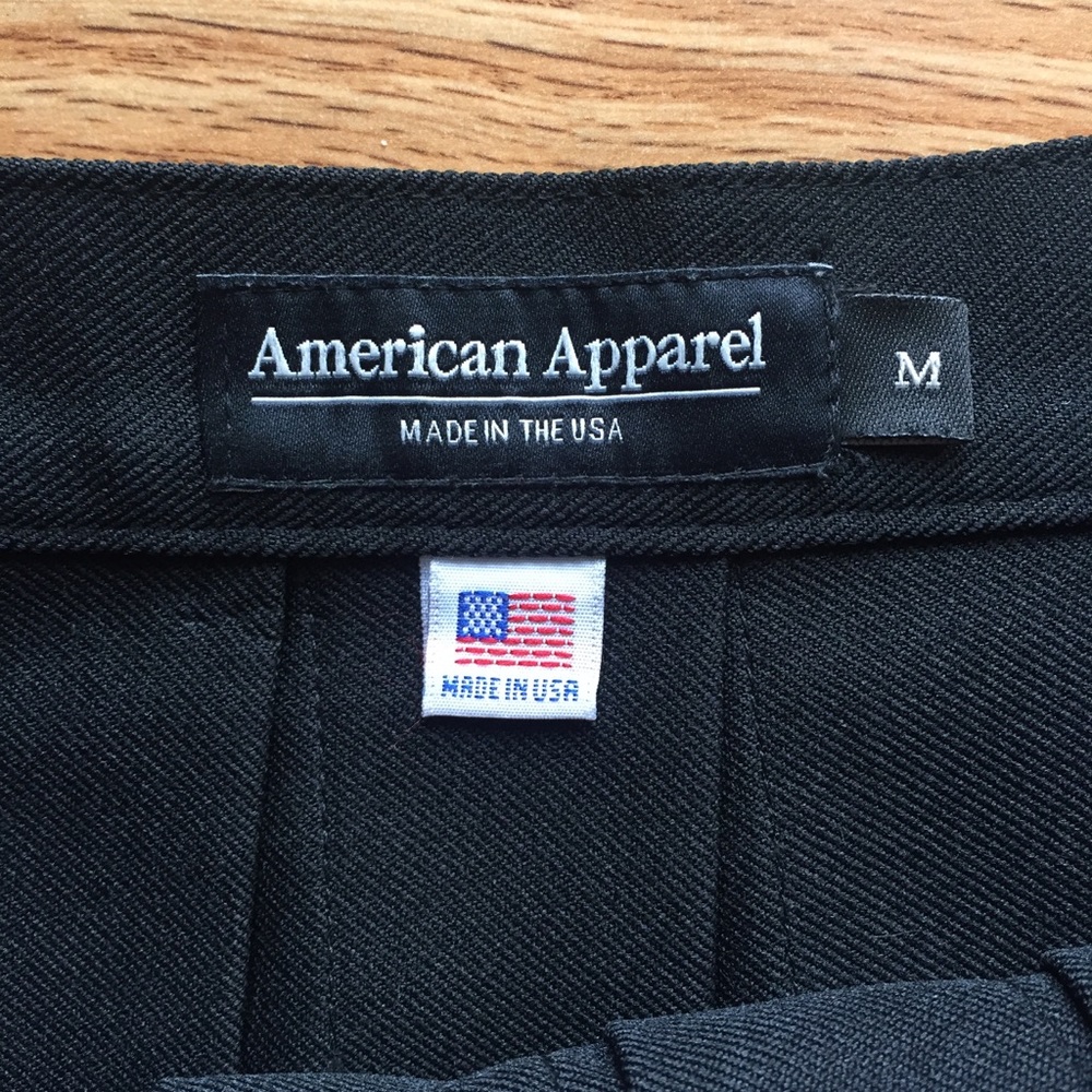 American Apparel black tennis skirt pleated skirt